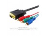 Cable VGA/SVGA macho a Video Componente RGB 1.8m